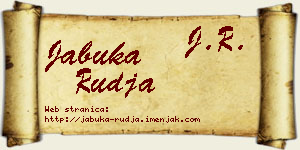 Jabuka Rudja vizit kartica